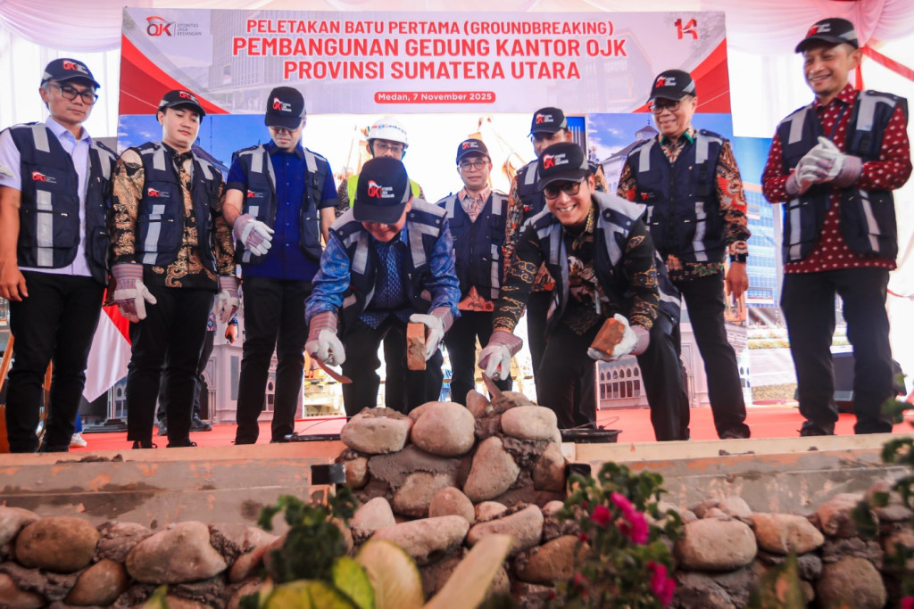 Groundbreaking Pembangunan Kantor OJK Sumut, Rico Waas: Titik Awal Penguatan Sistem Keuangan di Medan