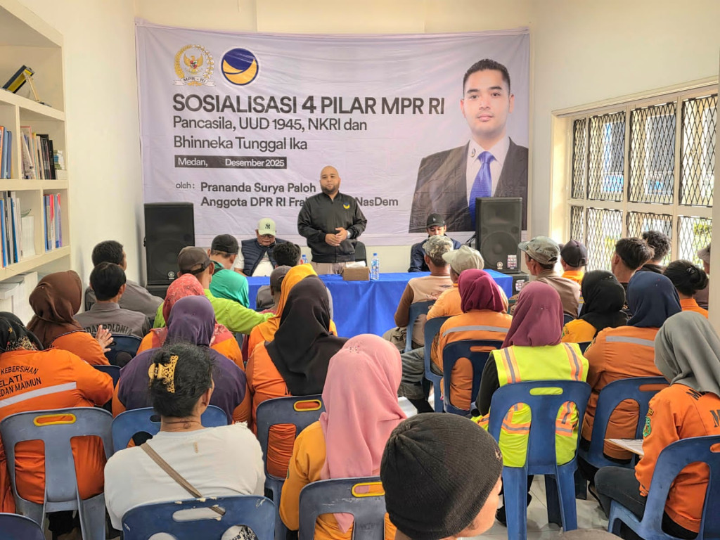 Sosialisasi 4 Pilar di PSP Center, Prananda Surya Paloh Tanamkan Semangat Kebangsaan