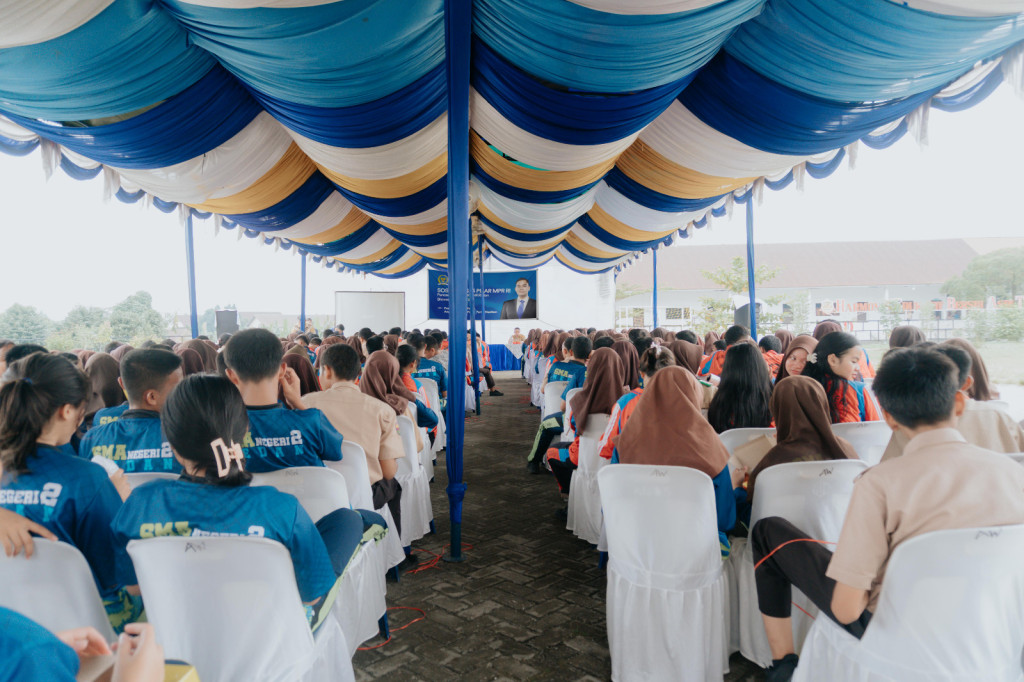 Sosialisasi 4 Pilar di SMP Al Washliyah, Prananda Surya Paloh Dorong Pembentukan Karakter Generasi Muda