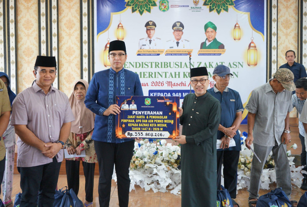 Rico Waas Salurkan Zakat ASN Pemko Medan Kepada 948 Mustahik: Keikhlasan Kita Membantu Sesama