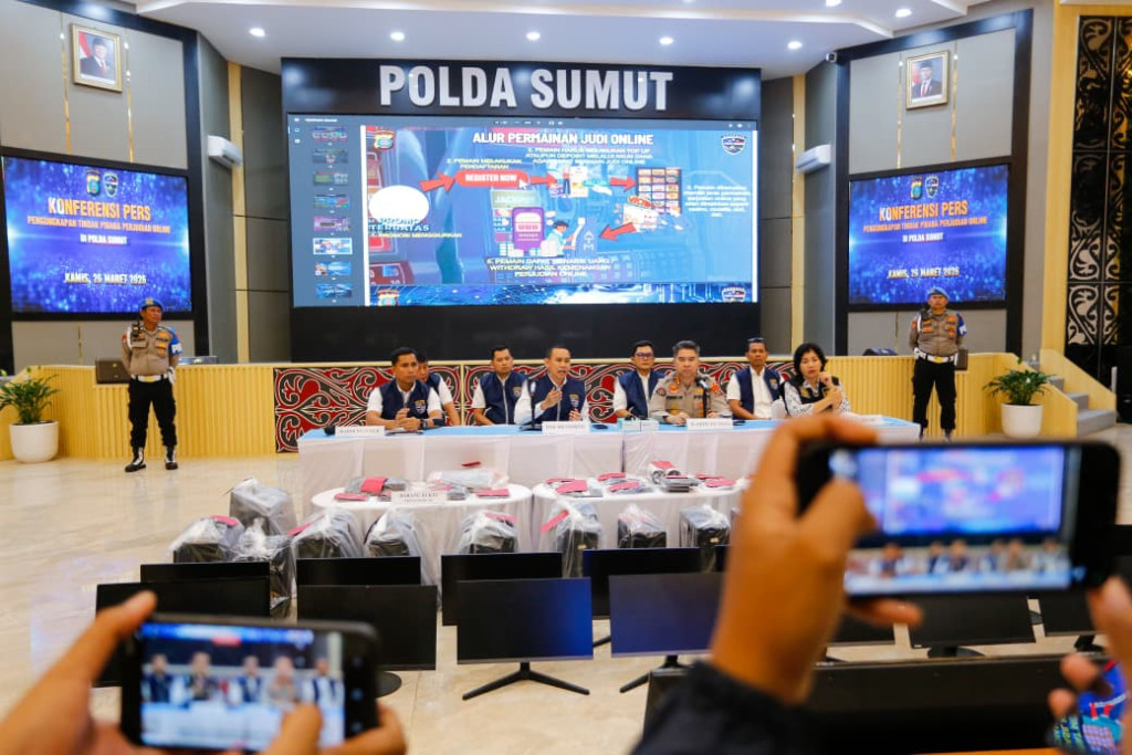 Judi Online Jaringan Kamboja yang Diungkap di Medan Promosikan Melalui WhatsApp dan Medsos