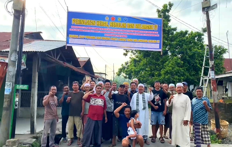 Warga Tanjung Mulia Deklarasi Perang terhadap Narkoba, Desak Polisi Bertindak Tegas