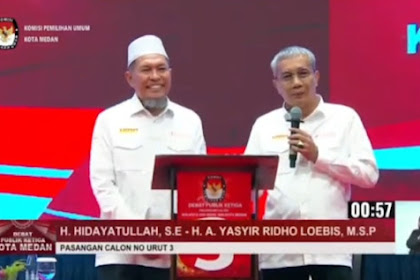 Paslon HIRO Tak Punya Konsep Logis Soal Program Buat Kota Medan