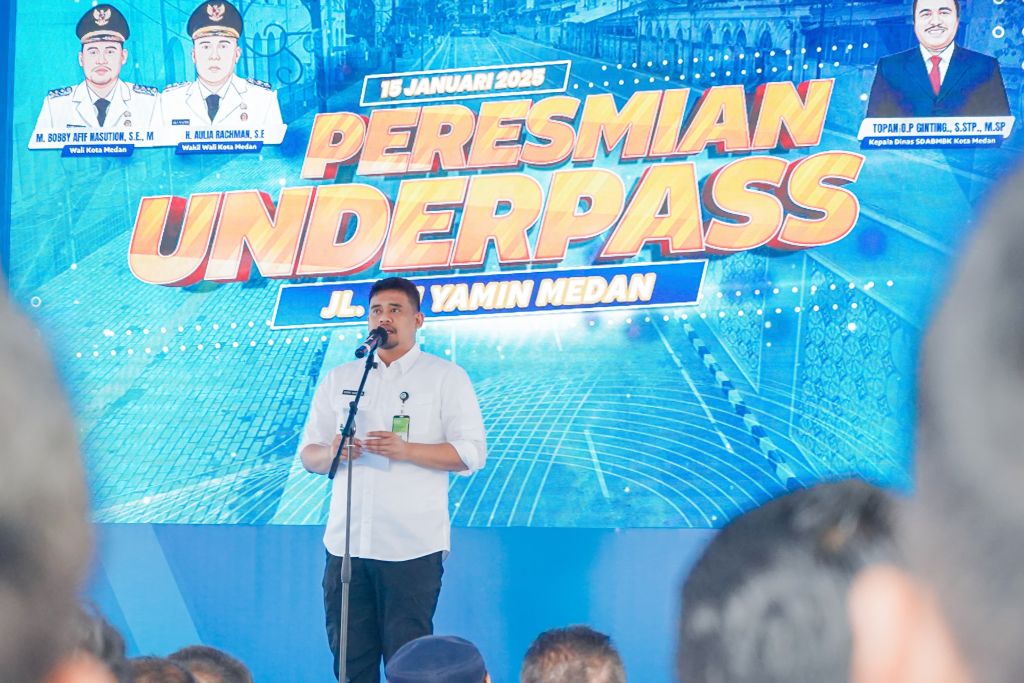 Resmikan Underpass Jalan HM Yamin, Bobby Nasution: Murni Gunakan APBD Medan dan Tenaga Lokal