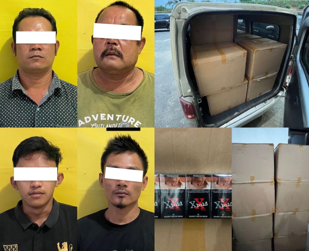 Polres Labusel Berhasil Ungkap Kasus Peredaran Rokok Pita Cukai Palsu, 4 Pelaku Ditangkap