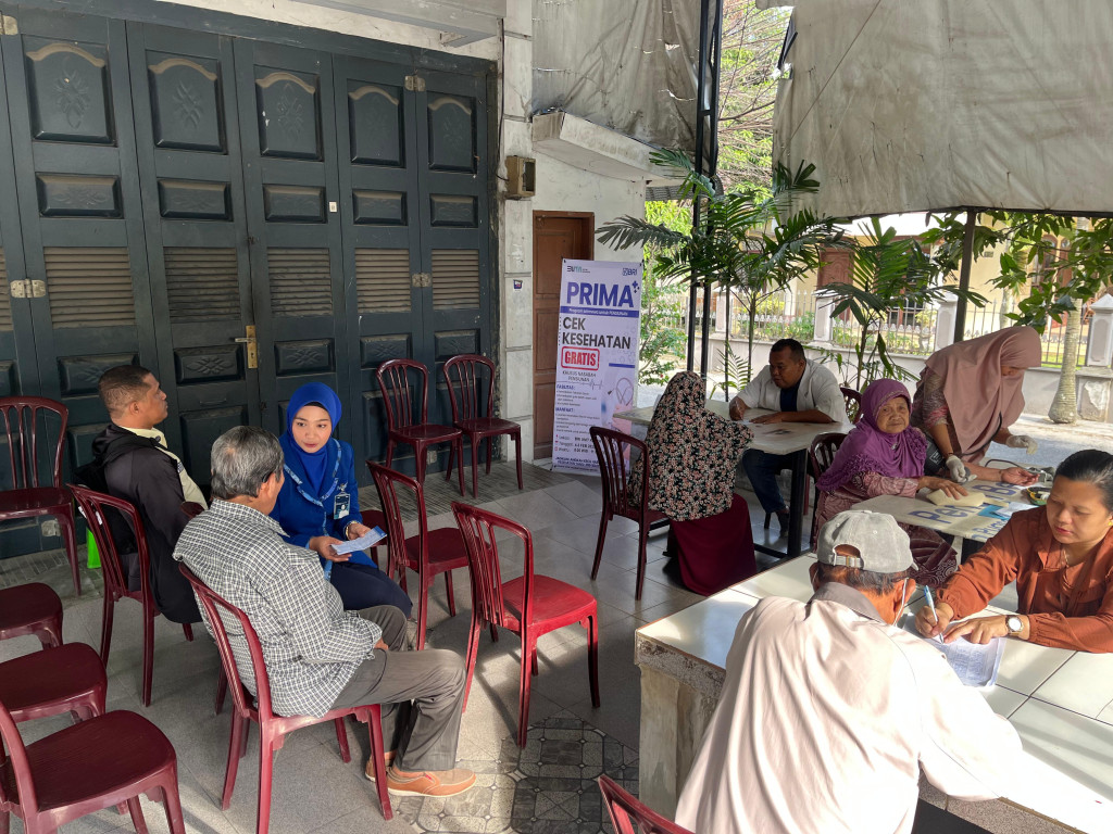 BRI Cabang Medan Gatot Subroto Gelar Pemeriksaan Kesehatan Gratis Bagi Nasabah Pensiunan