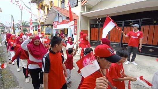 Semarak Warga Kelurahan Sidorame Barat 1 Meriahkan HUT ke-80 RI