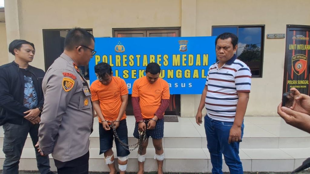 Baru Bebas, Polsek Sunggal Tembak Residivis Usai Jambret Wanita Pengendara Motor Listrik
